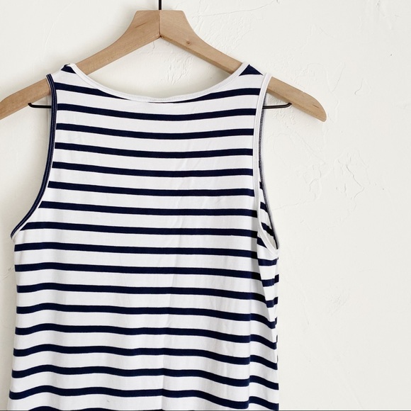 Mamalicious Black White Stripe Maternity Dress Med - Picture 5 of 6